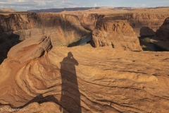 One of my only selfies shot near the edge of Horseshoe Bend.