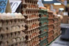 Eggs for sale in the Mercado Central in Quito